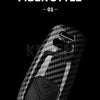 A black carbon fiber style key fob cover for an Audi vehicle.