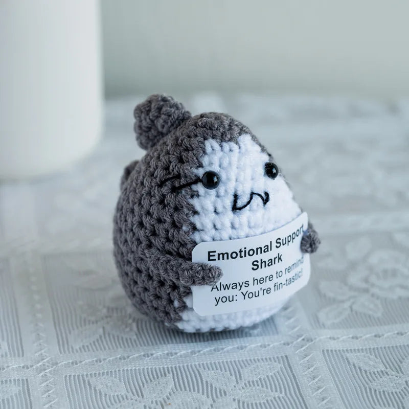 Handmade Crochet Dumpster Fire Doll – Funny Emotional Support Decor