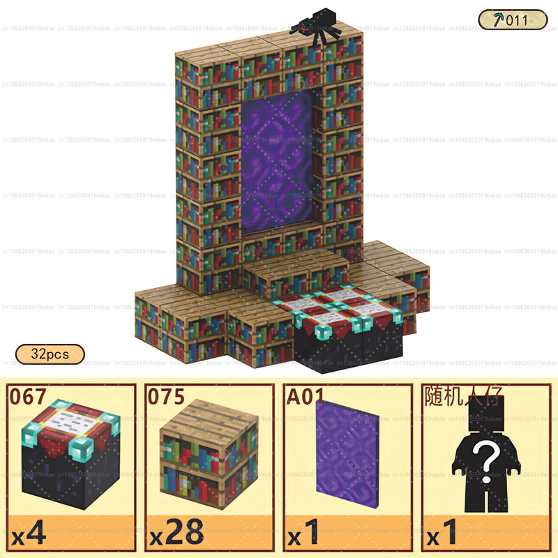 Magnetic Building Blocks Mine World Cube Set