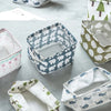 Foldable Canvas Storage Basket with Handles