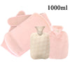 Cozy Plush Hot Water Bottle with Soft Cover – Reusable Hand Warmer & Pain Relief
