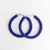 Rainbow Crystal Hoop Earrings