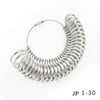 Metal Ring Sizer Mandrel with Stainless Steel Gauge Set