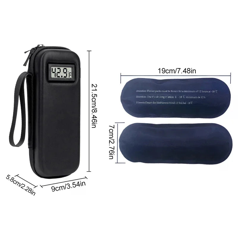 Funda Enfriadora Portátil para Insulina con Pantalla Digital