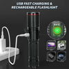 Lampe de Poche LED Zoom 30W Rechargeable par USB
