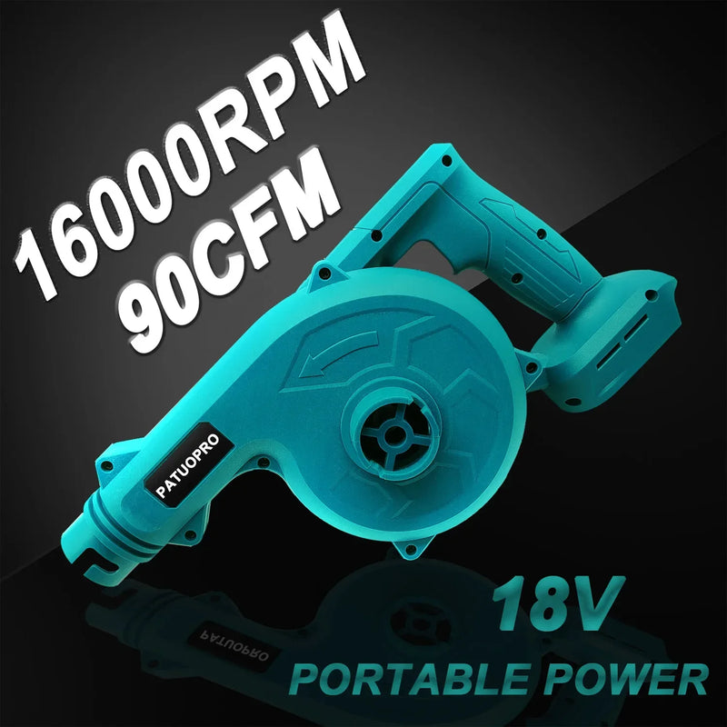 Cordless 18V Leaf Blower with Adjustable Nozzle