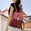 Vintage Leather Women's Backpack with Spacious Interior