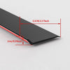A black weatherproof sliding window seal strip shown with dimensions of 5.5cm/2.17inch and a thickness of 1cm/0.39inch.