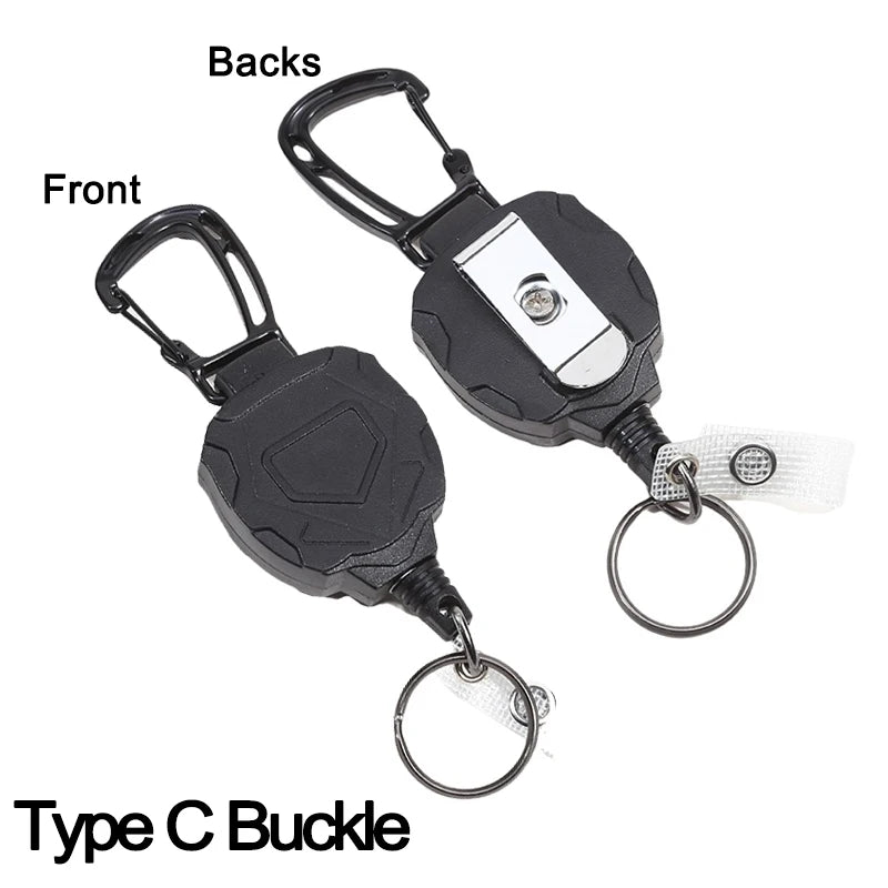 Heavy-Duty Retractable Badge Holder with Card Cover