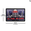 No Pain No Gain Tactical Embroidered Patch with Hook Backing