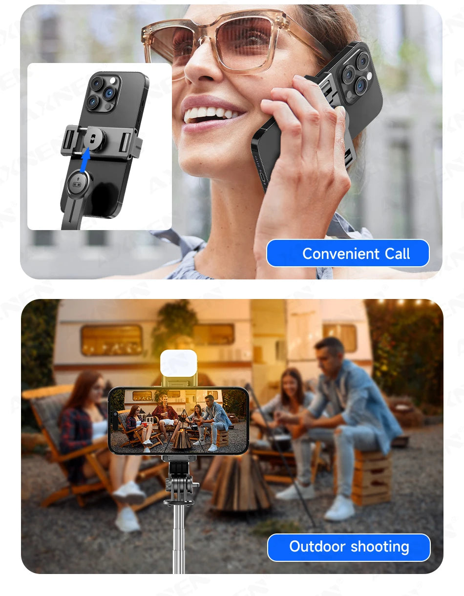 Portable Selfie Stick Tripod with Bluetooth Remote