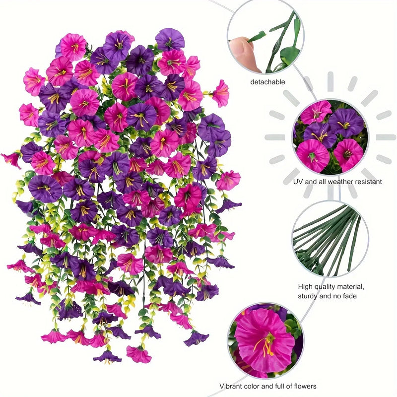 75cm Artificial Peony Garland - Hanging Silk Flower Decor