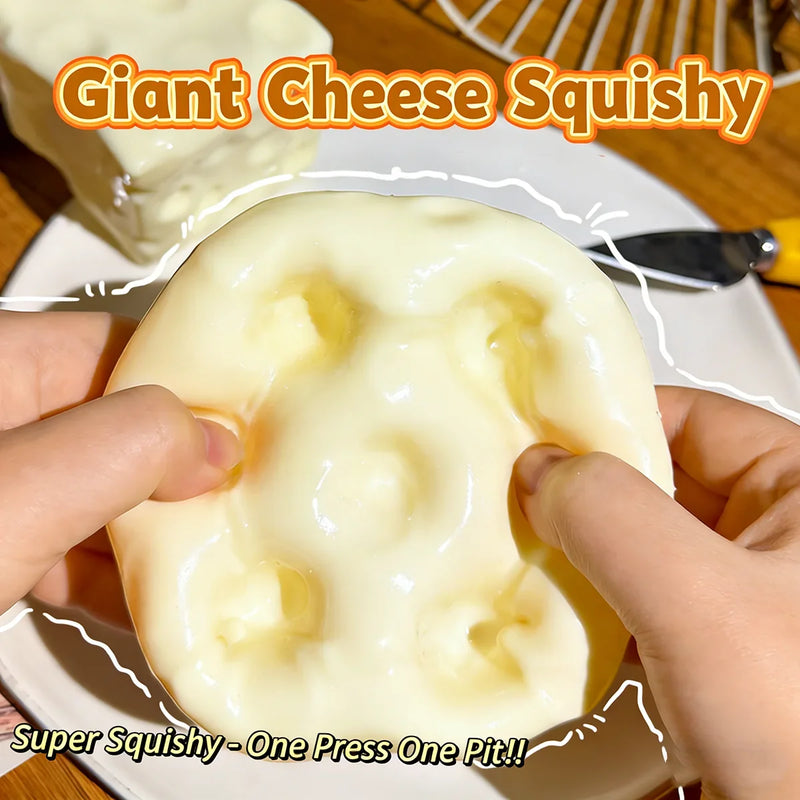 Cheese-Shaped Stress Relief Squeeze Ball