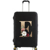 Elastic Luggage Cover with Gold Letter Design