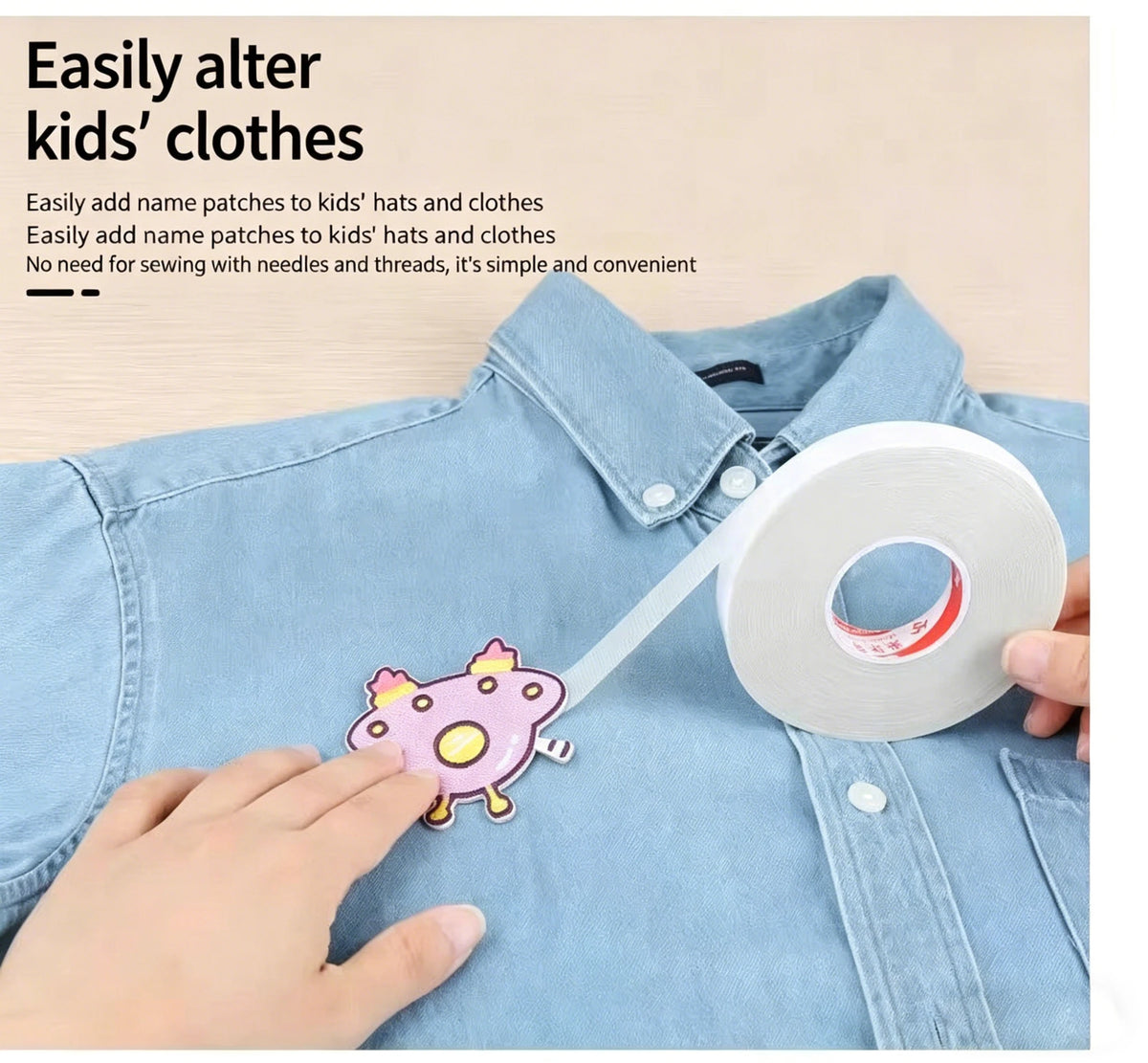 No-Sew Fabric Tape for Instant Hems & Repairs