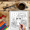 Springtime Mini Coloring Book for Adults