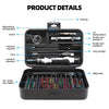 132-in-1 Precision Screwdriver Set with Color-Coded Bits and Magnetic Case