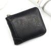 Vintage Compact Zipper Wallet for Men