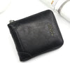 Vintage Compact Zipper Wallet for Men
