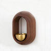 Cloche de Porte en Bois Magnétique