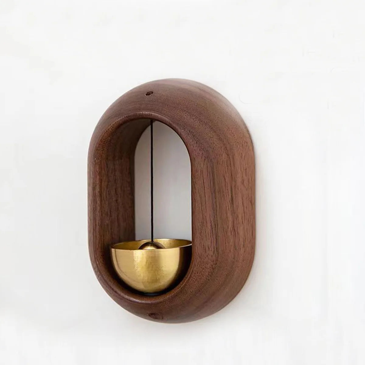 Cloche de Porte en Bois Magnétique