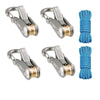 Heavy-Duty Rope Tensioner with Retractable Tie-Down