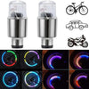 A set of motion-activated LED tire valve lights designed for bikes, cars, and motorcycles.