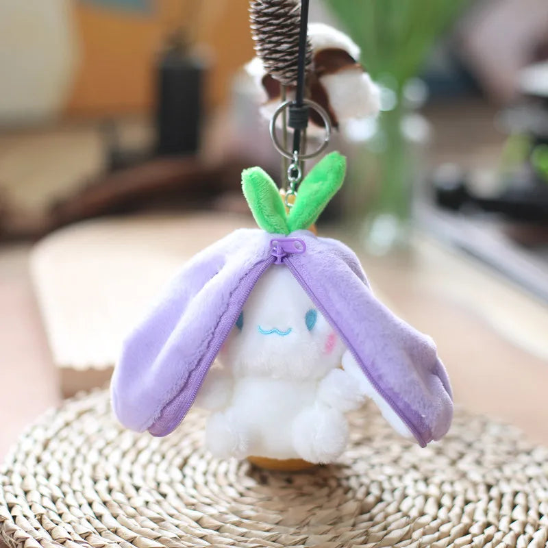 Kawaii Fruit Bunny Plush Toy - Cute Carrot & Strawberry Design