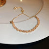 Rhinestone Round Clasp Bracelet