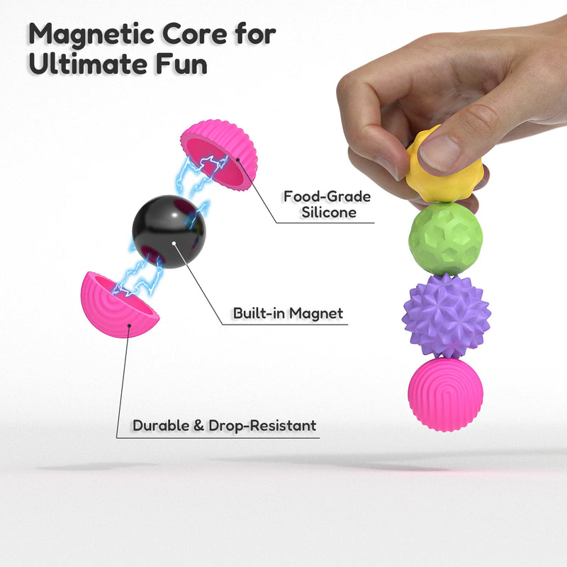 Magnetic Silicone Fidget Ball