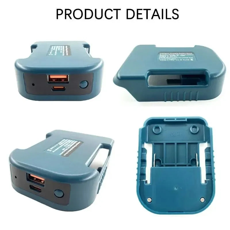 USB & Type-C Power Adapter for Makita 18V Batteries