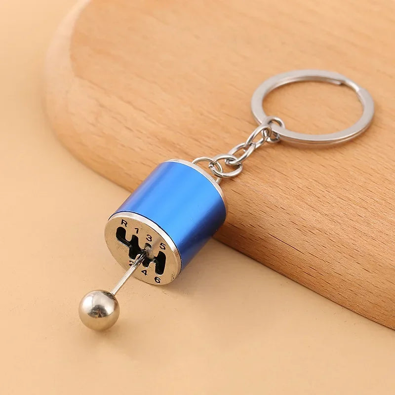 Gearbox Keychain with Turbo Hub and Brake Disc Pendant