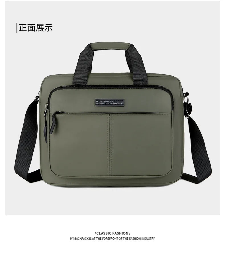 Large-Capacity Men's Messenger Bag with A4 Compatibility