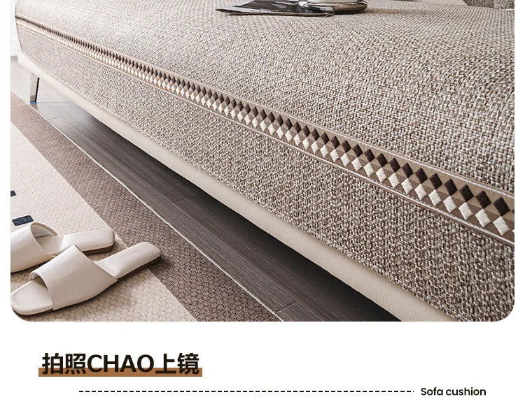 Non-Slip Dustproof Cotton-Linen Sofa Cover