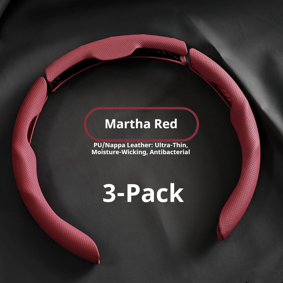 Premium Universal Leather Steering Wheel Cover