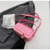 Classic Retro Crossbody Shoulder Bag with Textured Flap