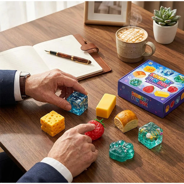 Juego de 8 Piezas de Masilla Anti-Estrés