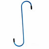 A blue brake caliper hanger with an S-hook design used for auto repair.