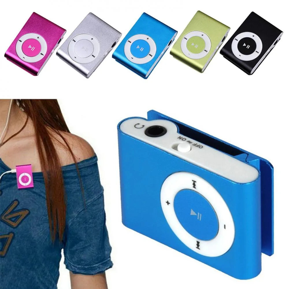 Mini Clip-On MP3 Player with TF Card Support