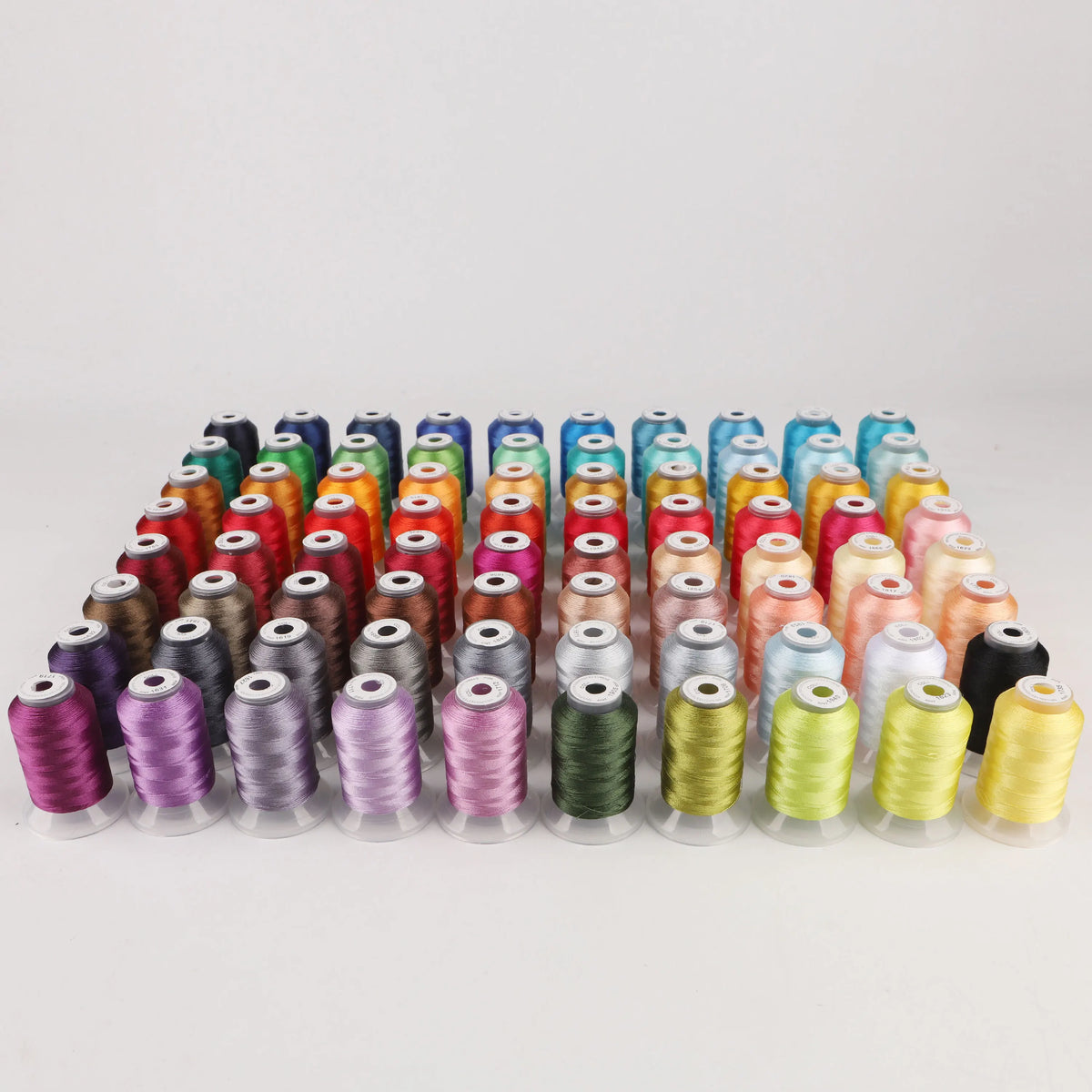 80-Color Polyester Embroidery Thread Collection – 500m Spools