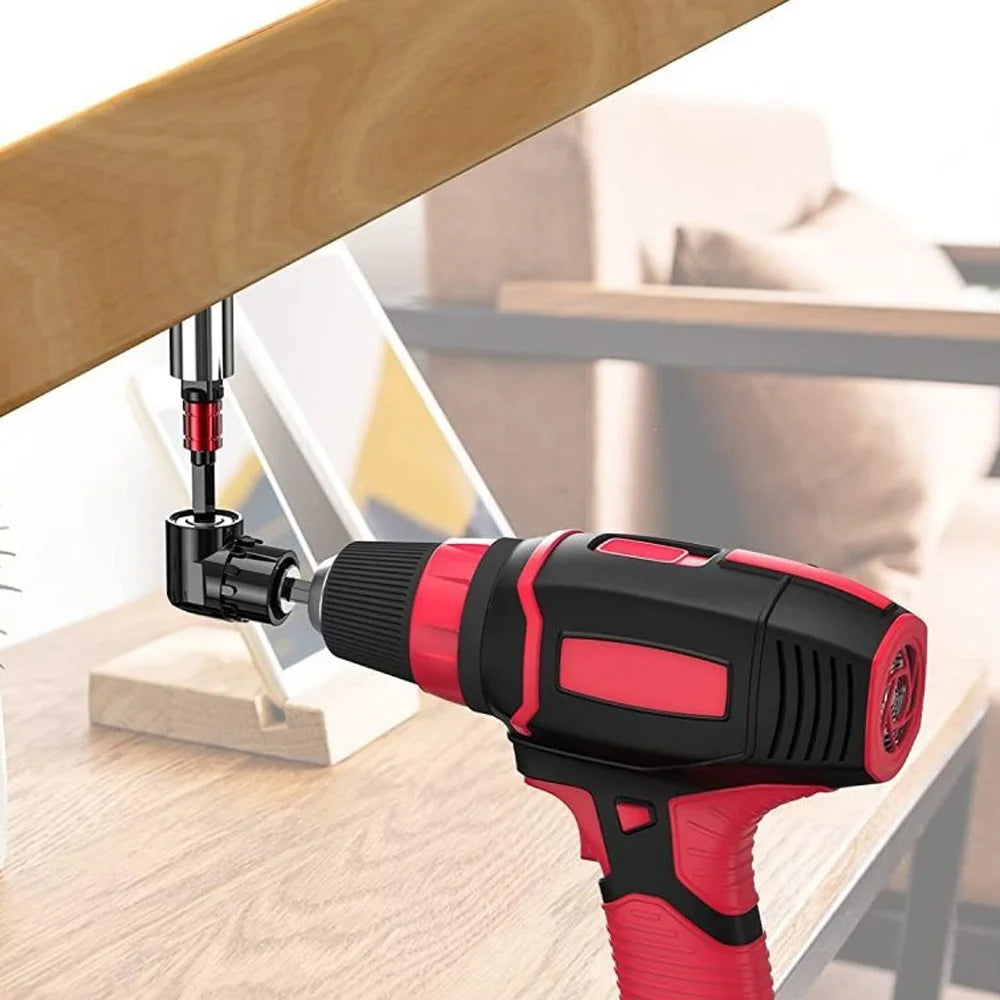 105° Right Angle Drill Attachment with Hex Shank Socket Adapter Set