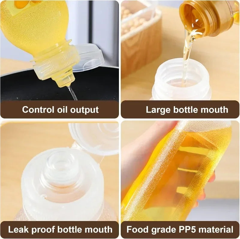 Plastic Squeeze Bottle for Oil, Salad Dressing & BBQ Sauce