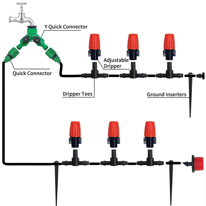 30m Drip Irrigation Kit for Garden & Plants