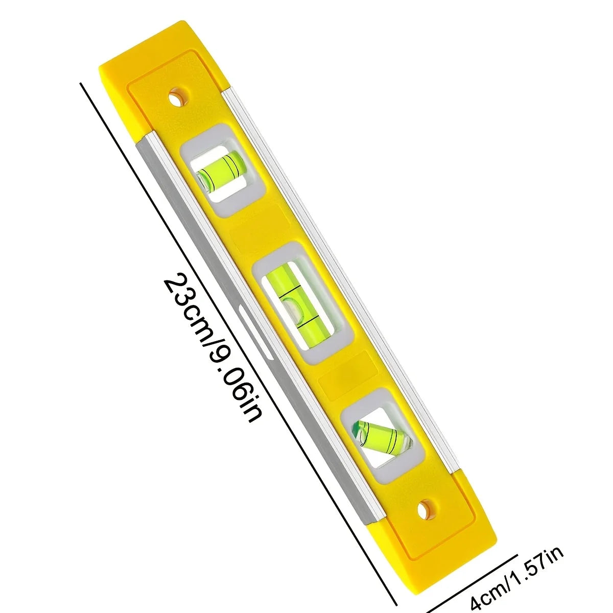 9-Inch Magnetic Torpedo Level with Three Vials