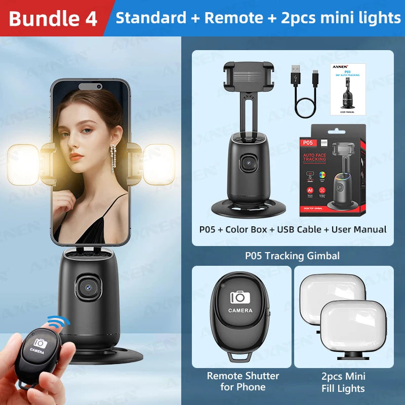 AI Auto-Tracking Phone Gimbal with Face Recognition