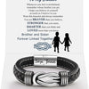 Infinity Knot Leather Bracelet for Men