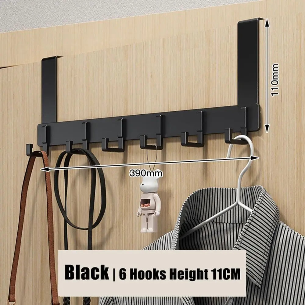 Over-the-Door 6-Hook Organizer Rack
