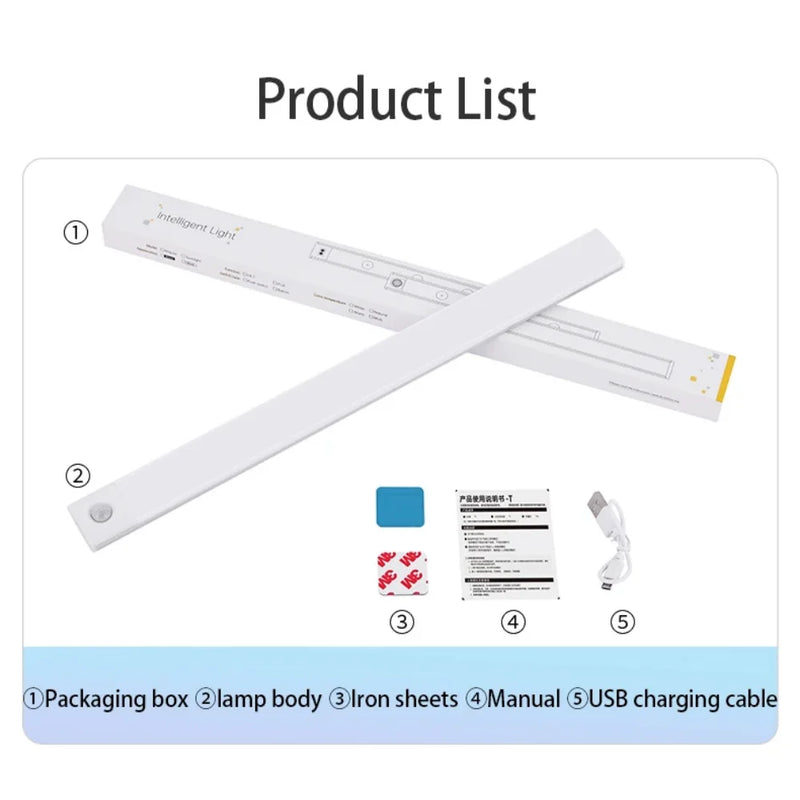 Rechargeable Motion Sensor LED Light Strip