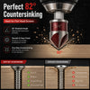 Self-Centering Countersink Drill Bit Set with Pilot Hole