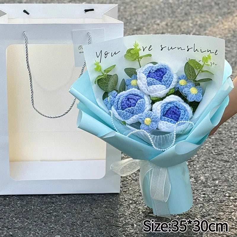 Handmade Crochet Flower Bouquet – Everlasting Gift for Any Occasion